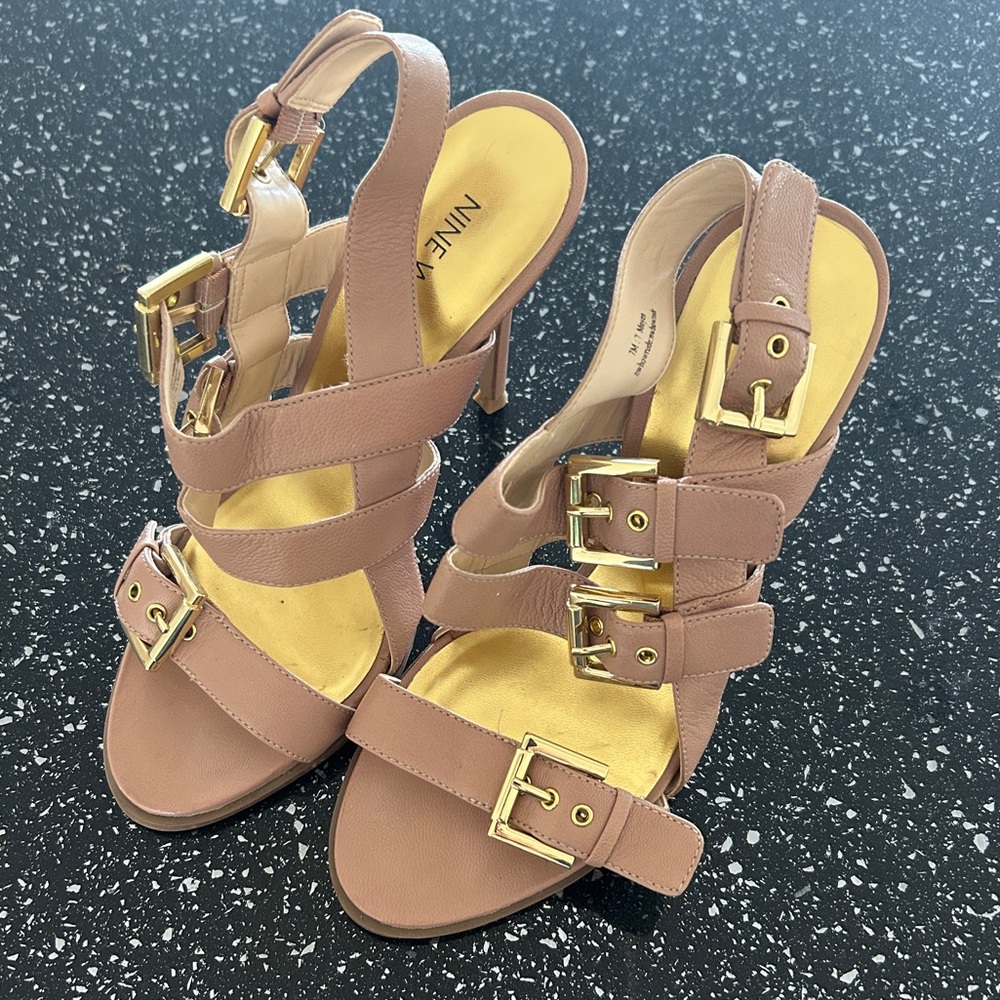Nine West Blush Heels 7M